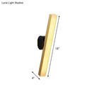 GobekUsa Modern LED Sconce Light Fixture - Acrylic Brass Wall Lighting Solution