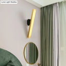GobekUsa Modern LED Sconce Light Fixture - Acrylic Brass Wall Lighting Solution