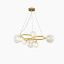 GobekUsa Black Magic Bean Ceiling Chandelier with Golden Lamp Body Glass Pendant Light