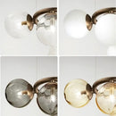 GobekUsa Black Magic Bean Ceiling Chandelier with Golden Lamp Body Glass Pendant Light