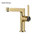 GobekUsa Basin Faucet: Gold, Black, Chrome Bathroom Tap for Washbasin with Hot Cold Water