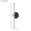 GobekUsa Modern Gold and Black LED Wall Sconce for Bathrooms