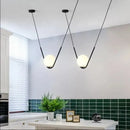 GobekUsa Golden Black Perle Trio Pendant - Metal G9 LED Linear Dining Light