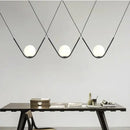 GobekUsa Golden Black Perle Trio Pendant - Metal G9 LED Linear Dining Light