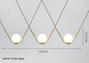 GobekUsa Golden Black Perle Trio Pendant - Metal G9 LED Linear Dining Light
