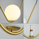 GobekUsa Golden Black Perle Trio Pendant - Metal G9 LED Linear Dining Light