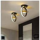 GobekUsa LED Ceiling Light Chandelier for Home Living Room Bedroom Dining Decor, Gold/Black Fixtures