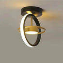 GobekUsa LED Ceiling Light Chandelier for Home Living Room Bedroom Dining Decor, Gold/Black Fixtures