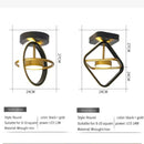 GobekUsa LED Ceiling Light Chandelier for Home Living Room Bedroom Dining Decor, Gold/Black Fixtures