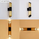 GobekUsa Modern Rotatable Cylinder Wall Sconce with Integrated LED Golden Lighting