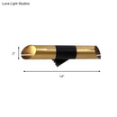 GobekUsa Modern Rotatable Cylinder Wall Sconce with Integrated LED Golden Lighting