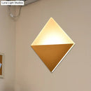 GobekUsa 8" Contemporary LED Wall Lamp - Acrylic Shade, Black/White Square Wall Sconce Light