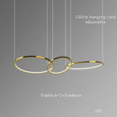 GobekUsa Gold Stainless Steel Circles Pendant Lights for Dining Room Home Decor