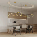 GobekUsa Gold Stainless Steel Circles Pendant Lights for Dining Room Home Decor