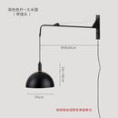 GobekUsa Gold/Black Swing Arm Wall Lamp LED E27, Adjustable & Rotatable Sconce