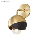 GobekUsa Modern Gold LED Wall Sconce - Metal Global Light Fixture for Study Room