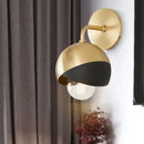 GobekUsa Modern Gold LED Wall Sconce - Metal Global Light Fixture for Study Room