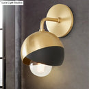 GobekUsa Modern Gold LED Wall Sconce - Metal Global Light Fixture for Study Room