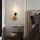 GobekUsa Copper Base Glass Shade Wall Lamp for Modern Living Room Decor