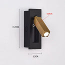 GobekUsa LED Wall Lamp: Rotatable Aluminum Sconces for Home and Hotel Bedroom-Living Room Decor