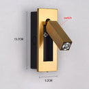 GobekUsa LED Wall Lamp: Rotatable Aluminum Sconces for Home and Hotel Bedroom-Living Room Decor