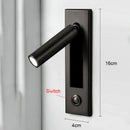 GobekUsa LED Wall Lamp: Rotatable Aluminum Sconces for Home and Hotel Bedroom-Living Room Decor