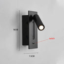 GobekUsa LED Wall Lamp: Rotatable Aluminum Sconces for Home and Hotel Bedroom-Living Room Decor