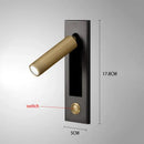 GobekUsa LED Wall Lamp: Rotatable Aluminum Sconces for Home and Hotel Bedroom-Living Room Decor