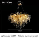 GobekUsa Crystal Ceiling Chandelier: Modern Luxury for Living, Dining, Bedroom, Hotel, Hall, Home Decor