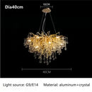 GobekUsa Crystal Ceiling Chandelier: Modern Luxury for Living, Dining, Bedroom, Hotel, Hall, Home Decor