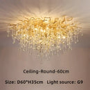 GobekUsa Crystal Ceiling Chandelier: Modern Luxury for Living, Dining, Bedroom, Hotel, Hall, Home Decor