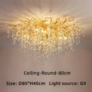 GobekUsa Crystal Ceiling Chandelier: Modern Luxury for Living, Dining, Bedroom, Hotel, Hall, Home Decor