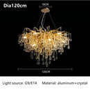 GobekUsa Crystal Ceiling Chandelier: Modern Luxury for Living, Dining, Bedroom, Hotel, Hall, Home Decor