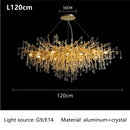 GobekUsa Crystal Ceiling Chandelier: Modern Luxury for Living, Dining, Bedroom, Hotel, Hall, Home Decor