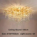 GobekUsa Crystal Ceiling Chandelier: Modern Luxury for Living, Dining, Bedroom, Hotel, Hall, Home Decor