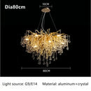 GobekUsa Crystal Ceiling Chandelier: Modern Luxury for Living, Dining, Bedroom, Hotel, Hall, Home Decor