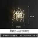 GobekUsa Branch Crystal Chandelier: Luxury LED Ceiling Light for Living Room & Dining Room