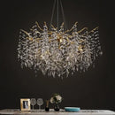 GobekUsa Branch Crystal Chandelier: Luxury LED Ceiling Light for Living Room & Dining Room