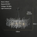 GobekUsa Branch Crystal Chandelier: Luxury LED Ceiling Light for Living Room & Dining Room