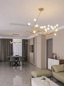 GobekUsa Glass Bubble Resin Pendant Light Chandelier LED Lamps for Home Decoration