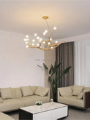 GobekUsa Glass Bubble Resin Pendant Light Chandelier LED Lamps for Home Decoration