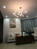 GobekUsa Glass Bubble Resin Pendant Light Chandelier LED Lamps for Home Decoration