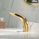GobekUsa Brass Basin Faucet: Hot & Cold Water Mixer for Bathroom Vanity Sink