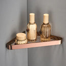 GobekUsa Brass Bathroom Shower Rack Wall Mounted Shelf
