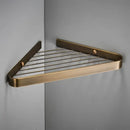 GobekUsa Brass Bathroom Shower Rack Wall Mounted Shelf