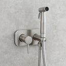 GobekUsa Brass Bidet Sprayer Set with Hot and Cold Faucet - High Pressure Toilet Shower