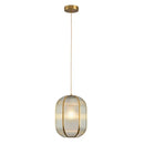 GobekUsa Brass Glass Restaurant Light Nordic Bedroom Chandelier