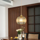 GobekUsa Brass Glass Restaurant Light Nordic Bedroom Chandelier