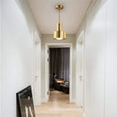 GobekUsa Brass Trumpet Pendant Light - Stylish Nordic Design for Bedroom, Hallway, Bar