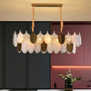 GobekUsa Elegant Glass Ceiling Chandelier: Bedroom Living Room Lighting Pendant Lamp